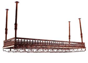 lot 1528 image: Antique Metal Wine Shelf