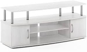lot 1562 image: Furinno 2-Cabinet Media Stand