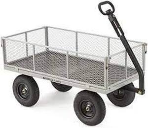 lot 1568 image: Gorilla Carts 7cu ft Steel Utility Cart
