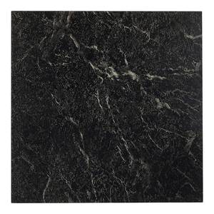lot 3126 image: 4pk Achim Sterling 12 x12 1.2mm Peel & Stick Vinyl Floor Tiles 20 Tiles20 Sq. Ft. Black with White Vein Marble