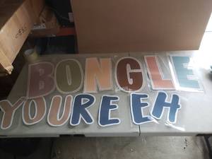 lot 10407 image: Cardboard Letter Set