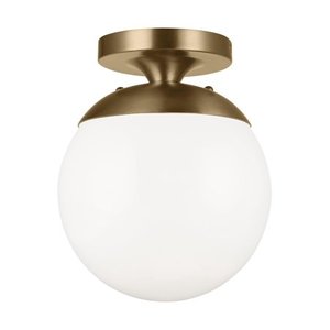 lot 1692 image: Sea Gull Leo - Hanging Globe Ceiling Light in Satin Brass