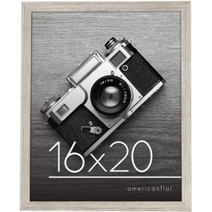 lot 1693 image: Americanflat 16x20 Poster Frame in Drift Wood with Polished Plexiglass - Horizontal and Vertical Formats with Included Hanging Hardware