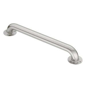 lot 1696 image: Moen Stainless 18 Exposed Screw Grab Bar