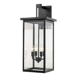 lot 2166 image: Millennium Lighting 27 4-light Metal Outdoor Wall Bracket in Powder Coat Black