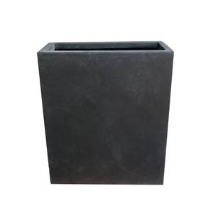 lot 2193 image: 26.8 Kante Lightweight Concrete Modern Long & High Square Planter Charcoal - Rosemead Home & Garden, Inc.
