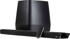 lot 3050 image: Polk Audio - Polk Magnifi 2 Home Theater Sound Bar with 3D Audio, 4k Compatible, Chromecast built in, wireless subwoofer - Black