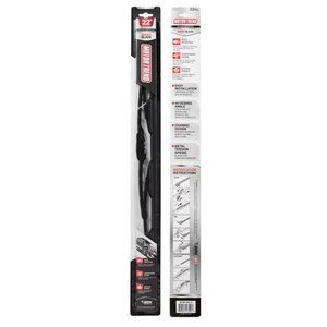 lot 6053 image: UltraFirm Precision Wiper Blade High-Grade Natural Rubber Metal Frame 45 Degree Cut for Maximum Clarity (22 Inch) Set of 2