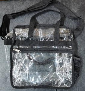 lot 6067 image: Clear Bag With Cup Holder On Side 1