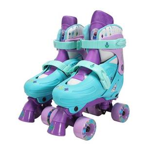 lot 6090 image: Playwheels Frozen Licensed Quad Adjustable Kids Skates