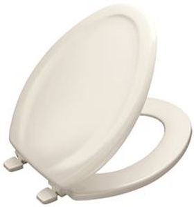 lot 7825 image: Kohler Stonewood Elongated Toilet Seat With Lid White