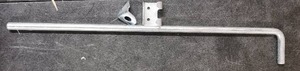 lot 7830 image: National Hardware Cane Bolts 1EA 58x24 Zinc Plated