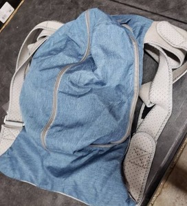 lot 7876 image: Denim Hydration Bag, Backpack With Fillable Container