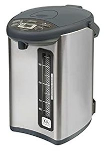 lot 7908 image: Zojirushi CD-WHC40XH Micom Water Boiler & Warmer, 135 oz, Stainless Gray (B07CB98837)
