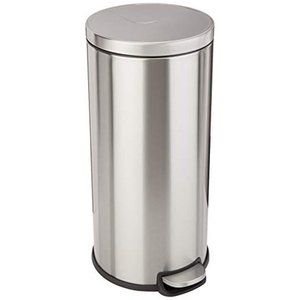 lot 7920 image: Basics Round Soft-Close Trash Can - 30L