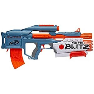 lot 10434 image: NERF Elite 2.0 Motoblitz Blaster with Scope, Motorized 10-Dart Blasting, Airblitz 6 Darts, 22 Darts, Outdoor Toys for 8 Year Old Boys & Girls (B09NZMQ9HJ)