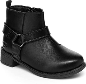 lot 1724 image: Osh Kosh Black Leather Girls Shoe, 6M