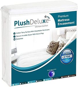 lot 1684 image: Plush Deluxe Ultimate Mattress Encasement, White, Full