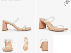 lot 2158 image: Steve Madden LILAH Clear Heels Size 9.5