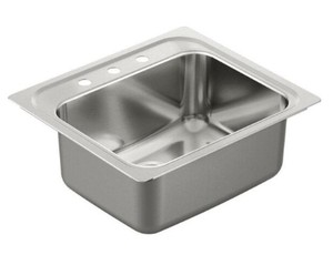 lot 2172 image: Moen Stainless steel Drop In Sink with Quickmount Mounting Hardware