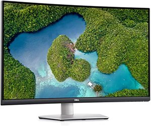 lot 3058 image: Dell S3221QS 32 Inch Curved 4K UHD, VA Ultra-Thin Bezel Monitor, AMD FreeSync, HDMI, DisplayPort, Built in Speakers, VESA Certified, Silver- Retail $319.99