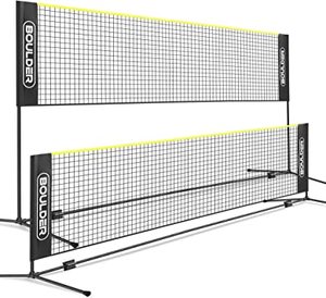 lot 3067 image: Boulder Badminton Pickleball Net - Height Adjustable Portable Net for Junior Tennis, Kids Volleyball &amp Soccer, and Backyard Games