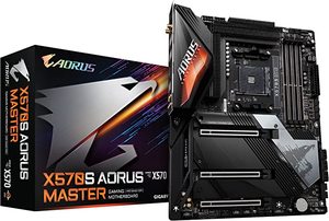 lot 6069 image: GIGABYTE X570S AORUS Master (AMD X570S Ryzen 5000 ATXPCIe 4.0 SATA 20GbsUSB 3.2 Motherboard)