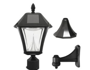 lot 6073 image: Gama Sonic Prairie Bulb Solar Light Black 50 Lumens&nbsp(stock photo approximate)