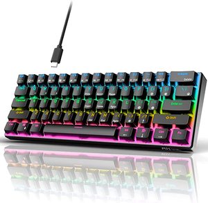 lot 6108 image: RK Royal Kludge Keyboard Black White 1Pc