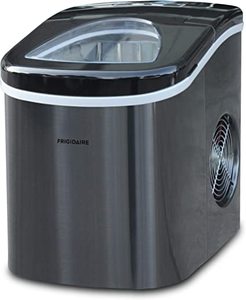 lot 7878 image: Frigidaire Stainless Steel Ice Maker 26lbs Per Day