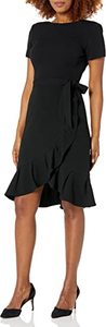 lot 10414 image: Calvin Klein Womens Tulip Sleeved Sheath Dress Size 8