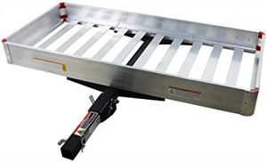 lot 7923 image: Max Haul Premium Folding Aluminum Cargo Carrier 50in x 22in 500lbs Capacity