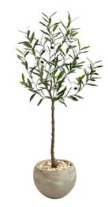 lot 10361 image: 50 Inch Faux Olive Tree