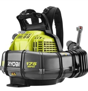 lot 10382 image: Ryobi 175MPH Gas Powered Backpack Leaf Blower