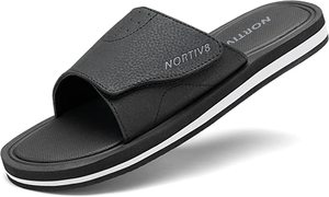 lot 10438 image: Nortiv8 Size 8 Velcro Slip On Sandals