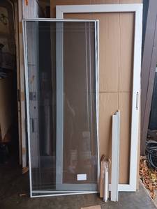 lot 5166 image: White Screen Storm Door