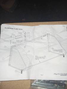 lot 5184 image: Aluminum Club Goal securing