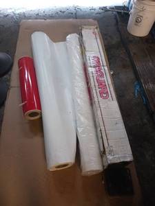 lot 5213 image: 3 full rolls of vinyl car wrapdecal protective clear film oraguard orafilm