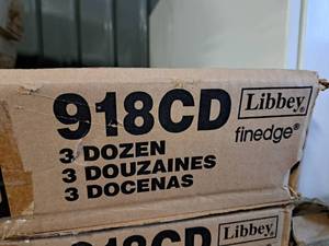 lot 5133 image: 918CD Libbey Double Old Fashioned Glasses 3 Dozen Case