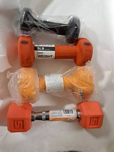 lot 5221 image: (4) Dumbbells - all 5 lb
