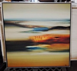 lot 5344 image: 50in�49.5 in Picture with Frame