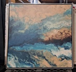 lot 5345 image: 49.5in�49.5in Canvas Art