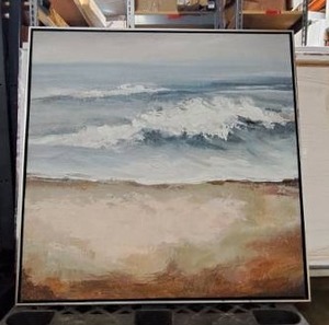 lot 5348 image: ��Tears from the Sea�� 48x48 canvass framed Wall Art Christina Long $550 retail