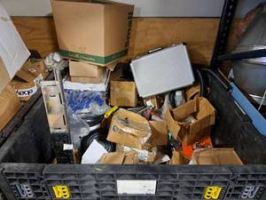 lot 5398 image: Pallet over 1000lbs full of hardware, nuts, bolts, screws, etc.