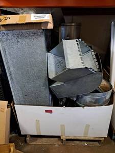 lot 5399 image: pallet full ductwork ducting HVAC stainlesss venting, gas venting double wall etc