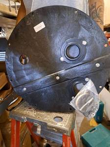 lot 5403 image: 4- Little Giant 113184, 20 inch sump pumpsewage Cover Assembly retails $90 each