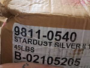 lot 7013 image: Powder coating paint Powder - Stardust Silver 2 10447 45 lbs