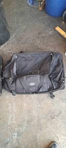 lot 8001 image: Large Black Grip by High Sierra Duffle Bag and 1 Black Travelcase with Black Duffle Bag
