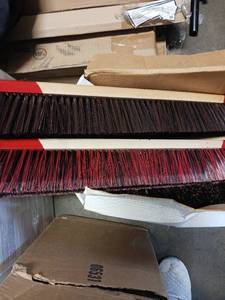lot 5371 image: Lot of 9 Large sweeping attachments
