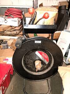lot 6500 image: uline steel strapping cart with 12�� steel roll seals and crumpets